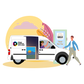 Pick up completed order at the Van